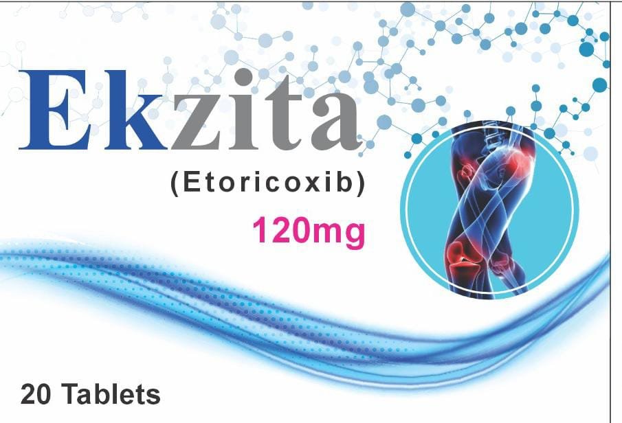 Ekzita etoricoxib 120mg tablets, 20 tablets