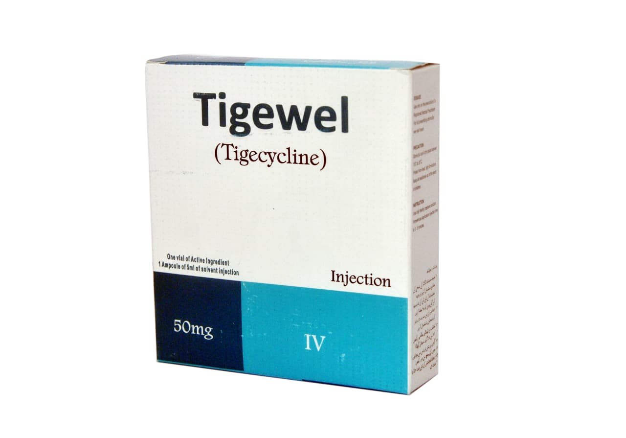 Tigewel tigecycline 50mg I.V. injection carton
